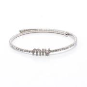 Miu Miu Pre-owned Pre-owned Metall halsband Gray, Dam