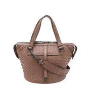 Bottega Veneta Vintage Pre-owned Laeder totevskor Brown, Dam