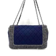 Chanel Vintage Pre-owned Canvas chanel-vskor Blue, Dam