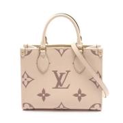 Louis Vuitton Vintage Pre-owned Laeder louis-vuitton-vskor Beige, Dam