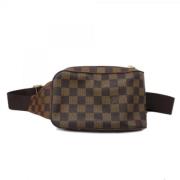 Louis Vuitton Vintage Pre-owned Tyg louis-vuitton-vskor Brown, Dam