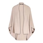 Windsor Ren Kaschmir Poncho-Style Kofta Beige, Herr