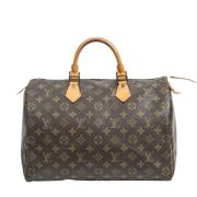 Louis Vuitton Vintage Pre-owned Canvas handvskor Brown, Dam