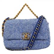 Chanel Vintage Pre-owned Canvas chanel-vskor Blue, Dam