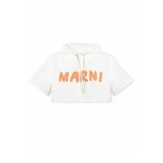 Marni Stilren Sweatshirt för Män White, Dam