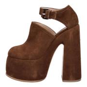 Casadei Med klack Brun Brown, Dam