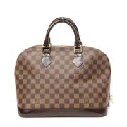 Louis Vuitton Vintage Pre-owned Belagd canvas handvskor Brown, Dam