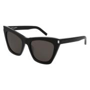 Saint Laurent Snygg Läder Axelväska Black, Unisex