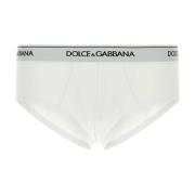 Dolce & Gabbana Vit stretch bomullsbrief set White, Herr