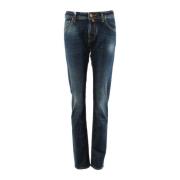 Jacob Cohën Blå Herr Jeans, Slim Fit Blue, Herr