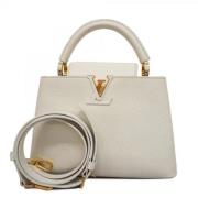 Louis Vuitton Vintage Pre-owned Tyg louis-vuitton-vskor Beige, Dam