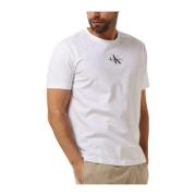 Calvin Klein Herr Monologo Regular Tee White, Herr