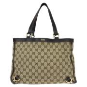 Gucci Vintage Pre-owned Canvas handvskor Beige, Dam