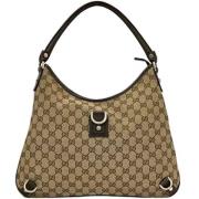 Gucci Vintage Pre-owned Canvas gucci-vskor Beige, Dam