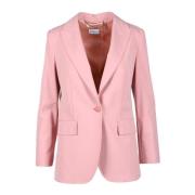 Marella Elegant Blazer med Stretchigt Tyg Pink, Dam