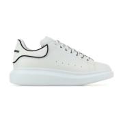 Alexander McQueen Vita lädersneakers med häl White, Herr