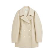 Our Legacy Peacoat Raw Bath Wool Beige, Dam