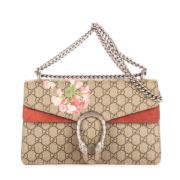 Gucci Vintage Pre-owned Canvas gucci-vskor Beige, Dam