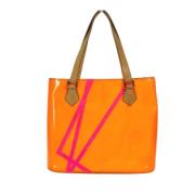 Louis Vuitton Vintage Pre-owned Tyg louis-vuitton-vskor Orange, Dam