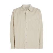 Calvin Klein Corduroy Overshirt Grå Beige, Herr