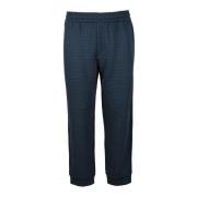 Emporio Armani Eleganta byxor med polyester och elastan Blue, Herr