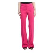 Pinko Fuchsia Slim-Fit Byxor med Dragkedja Pink, Dam