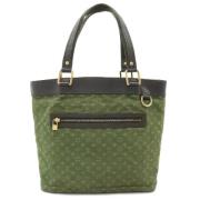 Louis Vuitton Vintage Pre-owned Canvas handvskor Green, Dam