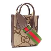 Gucci Vintage Pre-owned Canvas gucci-vskor Beige, Dam