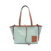 Loewe Pre-owned Pre-owned Canvas axelremsvskor Green, Dam