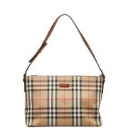 Burberry Vintage Pre-owned Canvas axelremsvskor Beige, Dam