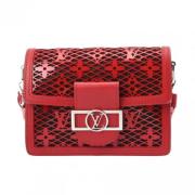 Louis Vuitton Vintage Pre-owned Tyg louis-vuitton-vskor Red, Dam