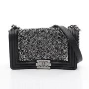 Chanel Vintage Pre-owned Laeder crossbodyvskor Black, Dam