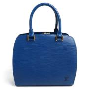 Louis Vuitton Vintage Pre-owned Laeder handvskor Blue, Dam