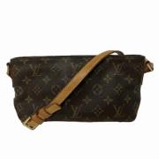 Louis Vuitton Vintage Pre-owned Canvas crossbodyvskor Brown, Dam