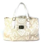 Louis Vuitton Vintage Pre-owned Tyg louis-vuitton-vskor Beige, Dam