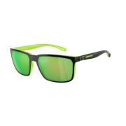 Arnette Grön Polariserad Spegel Solglasögon Green, Unisex