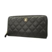 Chanel Vintage Pre-owned Laeder plnbcker Black, Dam