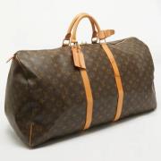 Louis Vuitton Vintage Pre-owned Canvas handvskor Brown, Dam