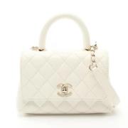 Chanel Vintage Pre-owned Laeder chanel-vskor White, Dam