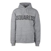 Dsquared2 Bomullstickad Tröja Gray, Herr