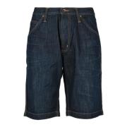 Edwin Bomull Bermuda Shorts Blue, Herr