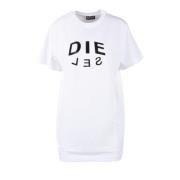 Diesel Bomull T-shirt White, Dam