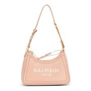 Balmain Suede B-Army Axelväska Beige, Dam