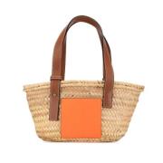 Loewe Pre-owned Pre-owned Raffia handvskor Beige, Dam