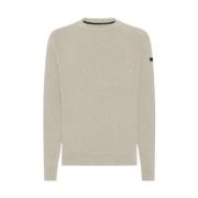 RRD Crewneck Sweater i engelska revärer Beige, Herr