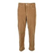 Dondup Casual Lyocell Bomullsblandning Byxor Brown, Dam