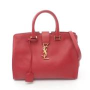 Saint Laurent Vintage Pre-owned Laeder handvskor Red, Dam