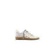 Golden Goose Vintage Ball Star Sneakers med Gyllene Detaljer White, He...