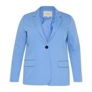 Kaffe Curve Ebb And Flow Blazer Jacka Blue, Dam