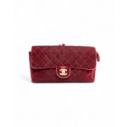 Chanel Vintage Pre-owned Tyg ryggsckar Red, Dam